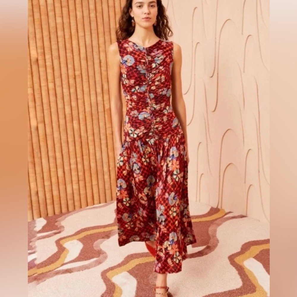 ULLA JOHNSON Flora midi dress Sz P/Petite